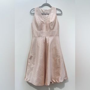 ALFRED SUNG Satin Blush bridesmaid dress